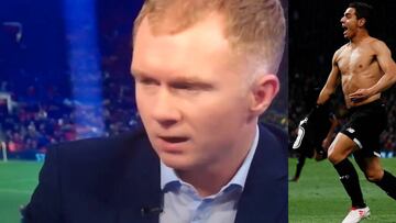 la predicción de Scholes contra el Sevilla en el descanso