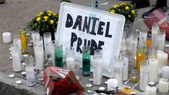 A view of a makeshift memorial on Jefferson Avenue following the death of a Black man, Daniel Prude, after police put a spit hood over his head during an arrest on March 23, in Rochester, New York, U.S. September 3, 2020. REUTERS/Lindsay DeDario