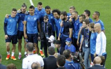 Último entrenamiento del Real Madrid antes de la final.