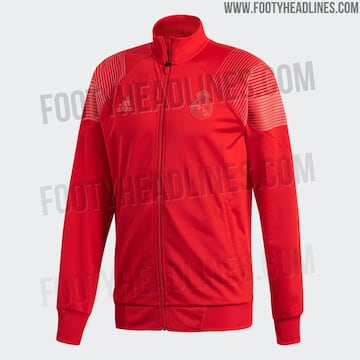 La sudadera Adidas Tango roja que lucirá el Real Madrid durante la temporada 2018-2019.