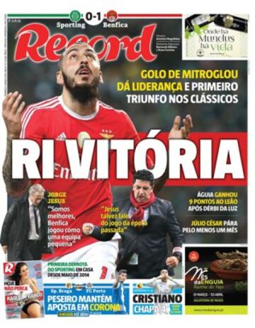 Portadas de la prensa mundial