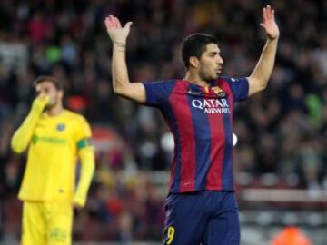 5-0. Luis Suárez celebró el quinto tanto.