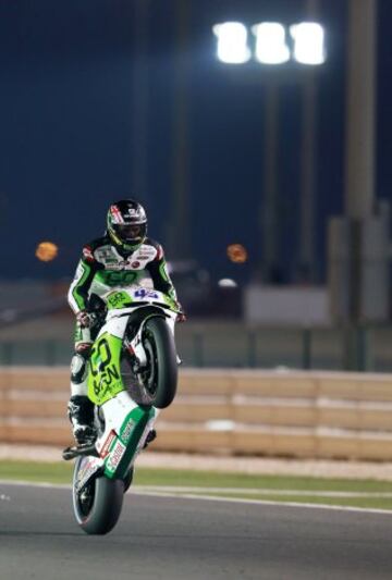 Scott Redding durante los entrenamientos libres realizados en el circuito internacional Losail de Doha, Catar, el 20 de marzo del 2014. El Gran Premio de Catar, primera prueba del Mundial
