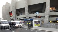 Grandes medidas de seguridad en el Parque de los Príncipes