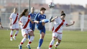 Marina Agoues, del Oiartzun, el pasado domingo ante el Rayo en Vallecas. 