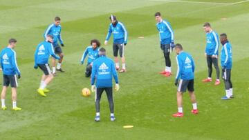 El Madrid entrenó con la vista puesta en el Sevilla