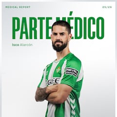 Isco, operado de su tobillo derecho