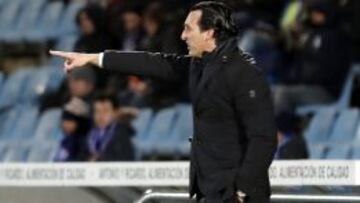 Emery, durante el duelo ante el Getafe.