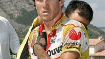 <B>OTRA FRACTURA.</B> No es la primera vez que David Cañada se rompe la clavícula.