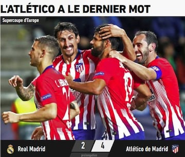 Portada del diario L'Equipe.