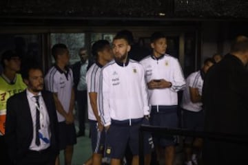 Interior del estadio Monumental donde iba a disputarse el partido.
