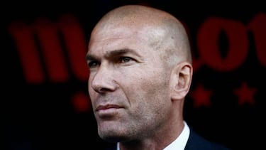 Real Madrid's French coach Zinedine Zidane
