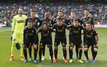 El once inicial del Espanyol. 