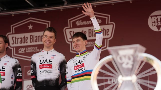 Pogacar se lanza a por el triplete de la Strade Bianche