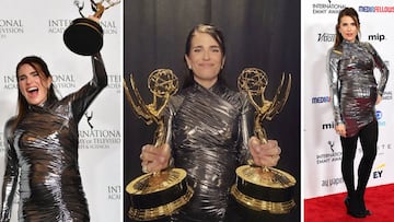 Karla Souza gana dos Emmys por “La caída” y presume su tercer embarazo