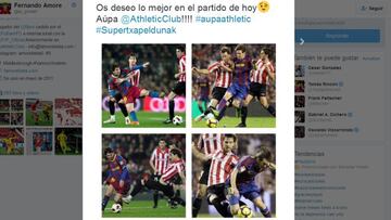 Amorebieta animó al Athletic recordando su 'presión' a Messi