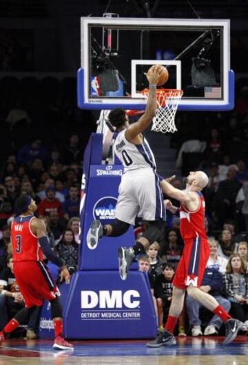 Andre Drummond y  Marcin Gortat.