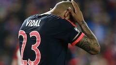 Infección gripal le impidió a Vidal jugar en título del Bayern