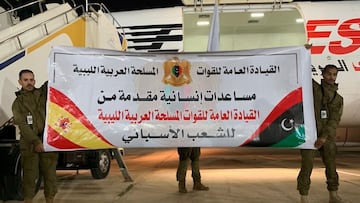 El Ejército Nacional Libio envía 2 aviones de ayuda a los afectados por la DANA