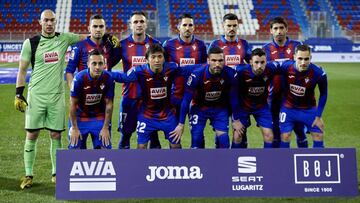 Once titular del Eibar ante la Real, a puerta cerrada