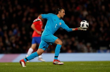 Keylor Navas en el Escocia-Costa Rica. 180 minutos. 4.272 km.