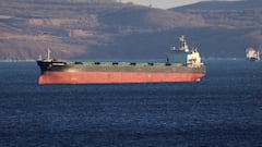 FILE PHOTO: Great Wenchao bulk carrier lies at anchor in Nakhodka Bay near the port city of Nakhodka, Russia, December 4, 2022. REUTERS/Tatiana Meel/File Photo