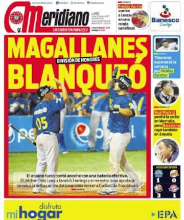 Portadas de la prensa deportiva