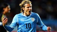 Diego Forl&aacute;n con Uruguay