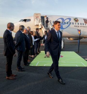 Llegada a La Rochelle. Iker Casillas.