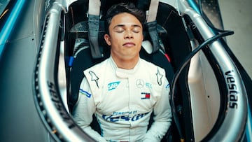 Nyck de Vries, piloto de Mercedes, concentrado antes del ePrix.