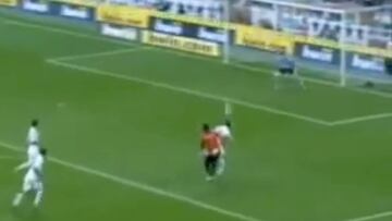 Cl¨¦ber Santana's memorable goal for Real Mallorca at Real Madrid