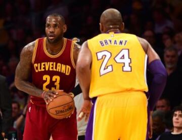 LeBron James y Kobe Bryant.