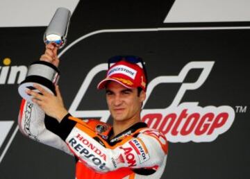 Dani Pedrosa se proclamó campeón del GP de españa en 2013.