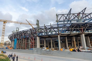 Vista general de las obras del nuevo estadio del FC Barcelona en Spotify Camp Nou.