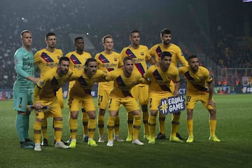 Once inicial del Barcelona 

