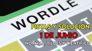 Wordle en español, científico y tildes para el reto de hoy 1 de junio: pistas y solución