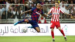 Vidal asiste de taco a Messi y es figura en el triunfo de Barcelona