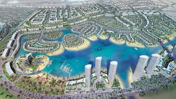 Plano de la nueva ciudad en El-Alemein.