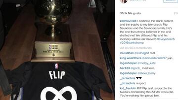 LaVine iguala a Michael Jordan y rinde homenaje a Saunders