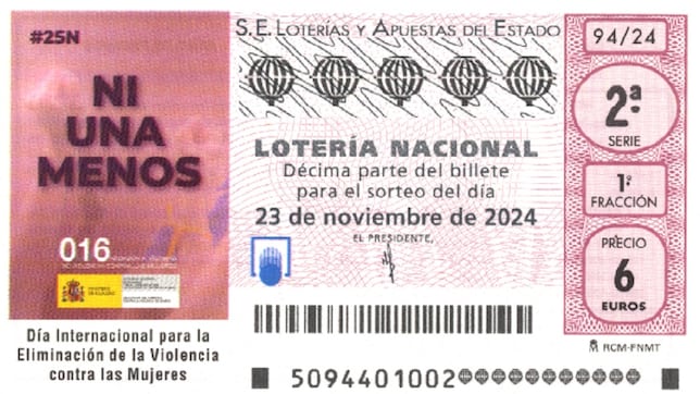 Lotería Nacional: comprobar los resultados del sorteo de hoy, sábado 23 de noviembre
