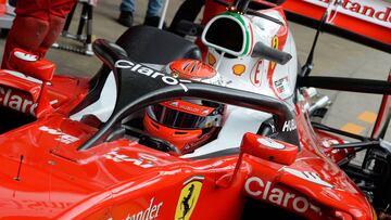 El Halo en el Ferrari de Raikkonen.