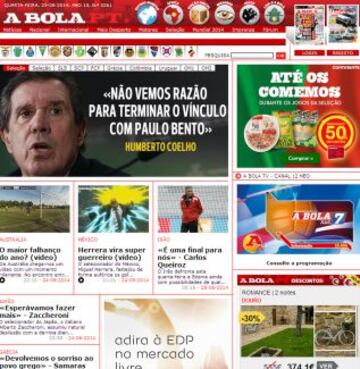 Portadas de la prensa extranjera