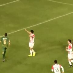 Puch anotó este gol en triunfo del Necaxa por Copa México