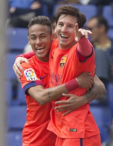 Messi y Neymar 