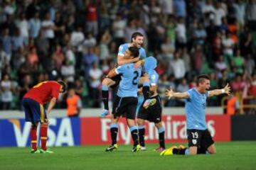 Uruguay España Sub-20 Tristeza de España.