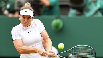 Simona Halep en Wimbledon en 2022.