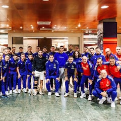 Rodri, Carvajal y Le Normand visitan a la Selección