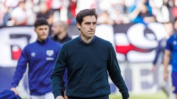 Iraola, en el partido contra el Cádiz.