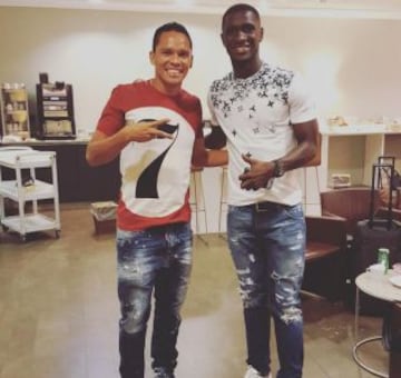 Bacca y Zapata, jugadores del Milán, listos para concentrarse con la Selección