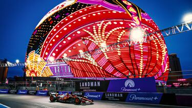 Lewis Hamilton durante el Gran Premio de Las Vegas de la Fórmula 1.